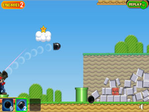 Марио с пушкой screenshot