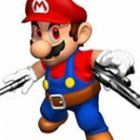 Марио с ружьем
