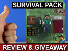 Minecraft Overworld Survival Pack Steve Review and Giveaway