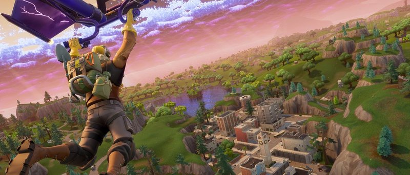Spieler, die in Fortnite sozial interagieren