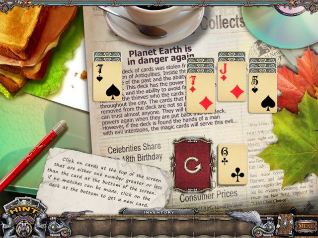 Solitaire Mystery: Stolen Power - Screenshot 1
